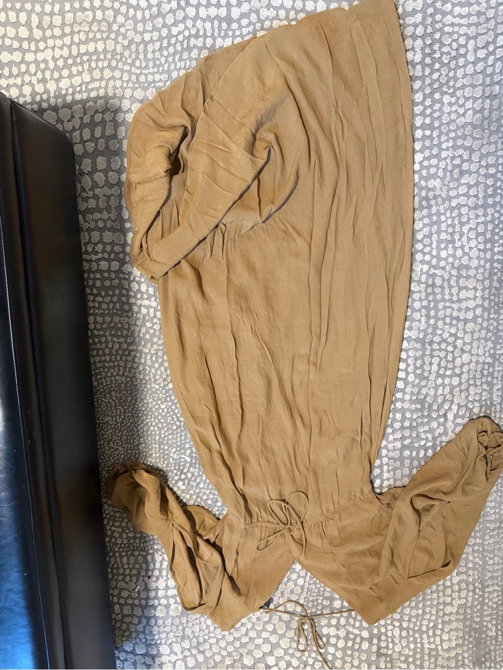 Wishlist Tan Long Sleeve Maxi Dress